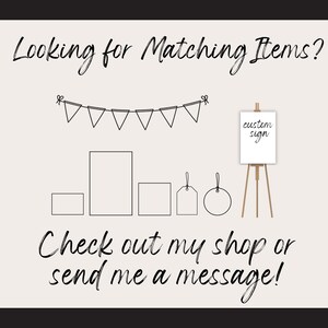 May include: A black and white illustration of a banner, a sign, and various shapes. The sign says "custom sign". The text below the illustration says "Check out my shop or send me a message!"