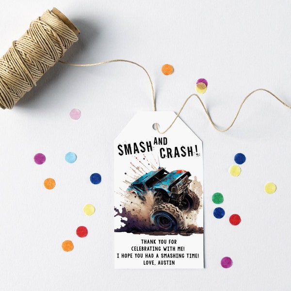 Monster Jam Bag Tag Etsy