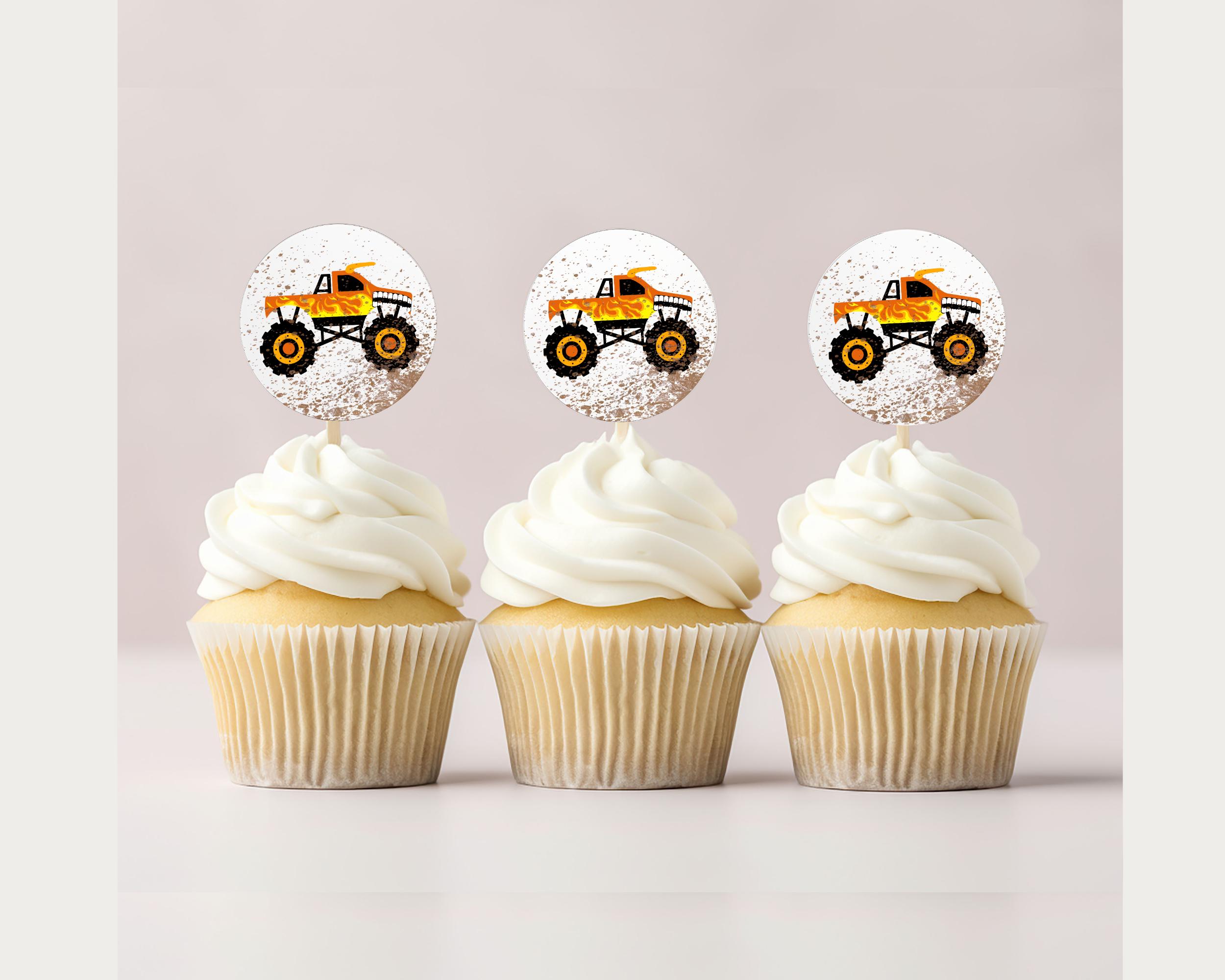 Trucks Happy Birthday Kuchenaufsatz – Transport-Thema, Ca. 15 Cm Hoch, Für Jungen-Party