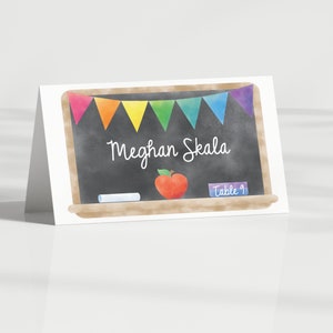 Tarjetas con nombre para maestros Tarjetas con nombre para maestros en forma de carpa para fiestas de jubilación Tarjetas planas para maestros Pruébelo antes de comprar Tarjetas con nombre para maestros