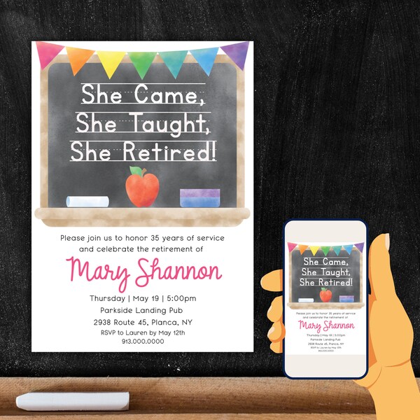 Teacher Retirement Party - Etsy