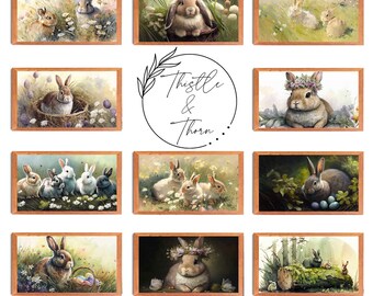 TV Art Easter Bundle! - 11 Easter Themed Samsung Frame TV Art  - Samsung Frame TV Painting - Instant Digital Download