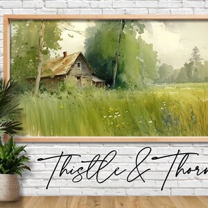 Samsung Frame TV Art  - Frame TV Painting - Instant Digital Download Painting - Watercolor Guache Painting