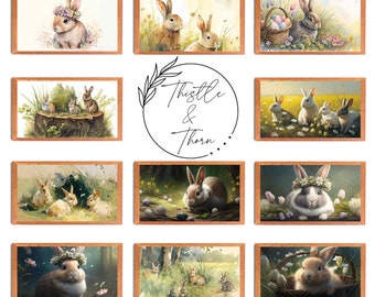 TV Art Easter Bundle! - 11 Easter Themed Samsung Frame TV Art  - Samsung Frame TV Painting - Instant Digital Download