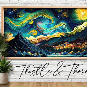 フレーム TV アート - 印象派スタイル - Samsung フレーム TV ペインティング - インスタント デジタル ダウンロード ペインティング - 風景画