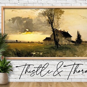 Samsung Frame TV Art  - Frame TV Painting - Instant Digital Download Painting - Watercolor Guache Painting