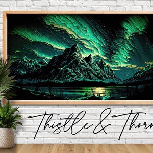 フレーム TV アート - 印象派スタイル - Samsung フレーム TV ペインティング - インスタント デジタル ダウンロード ペインティング - 風景画
