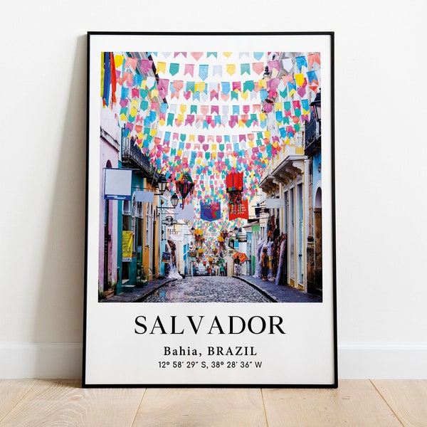 Salvador Poster, Salvador Picture, Bahia Photo, Brazil Picture, South America Photography, South America, Travel Poster