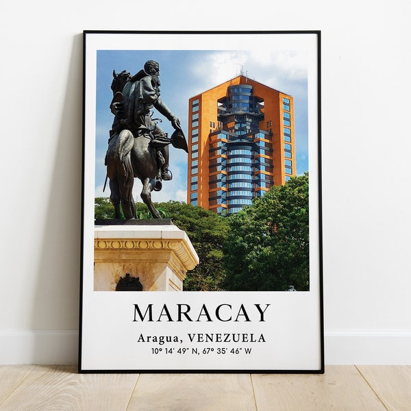 Maracay Poster, Aragua Picture, Venezuela Photo, Venezuela Print, South America Photography, City Paint, Travel Poster