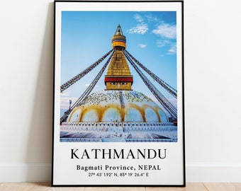 Kathmandu Poster, Kathmandu  Picture, Nepal Photo, Nepal Print, Asia Photo, Asia Picture, Travel Poster, Travel Print