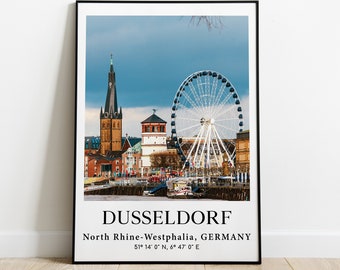 Dusseldorf Poster, Dusseldorf Picture, Germany Picture, European Picture, Europe City Photo, Europe Poster, Travel Print