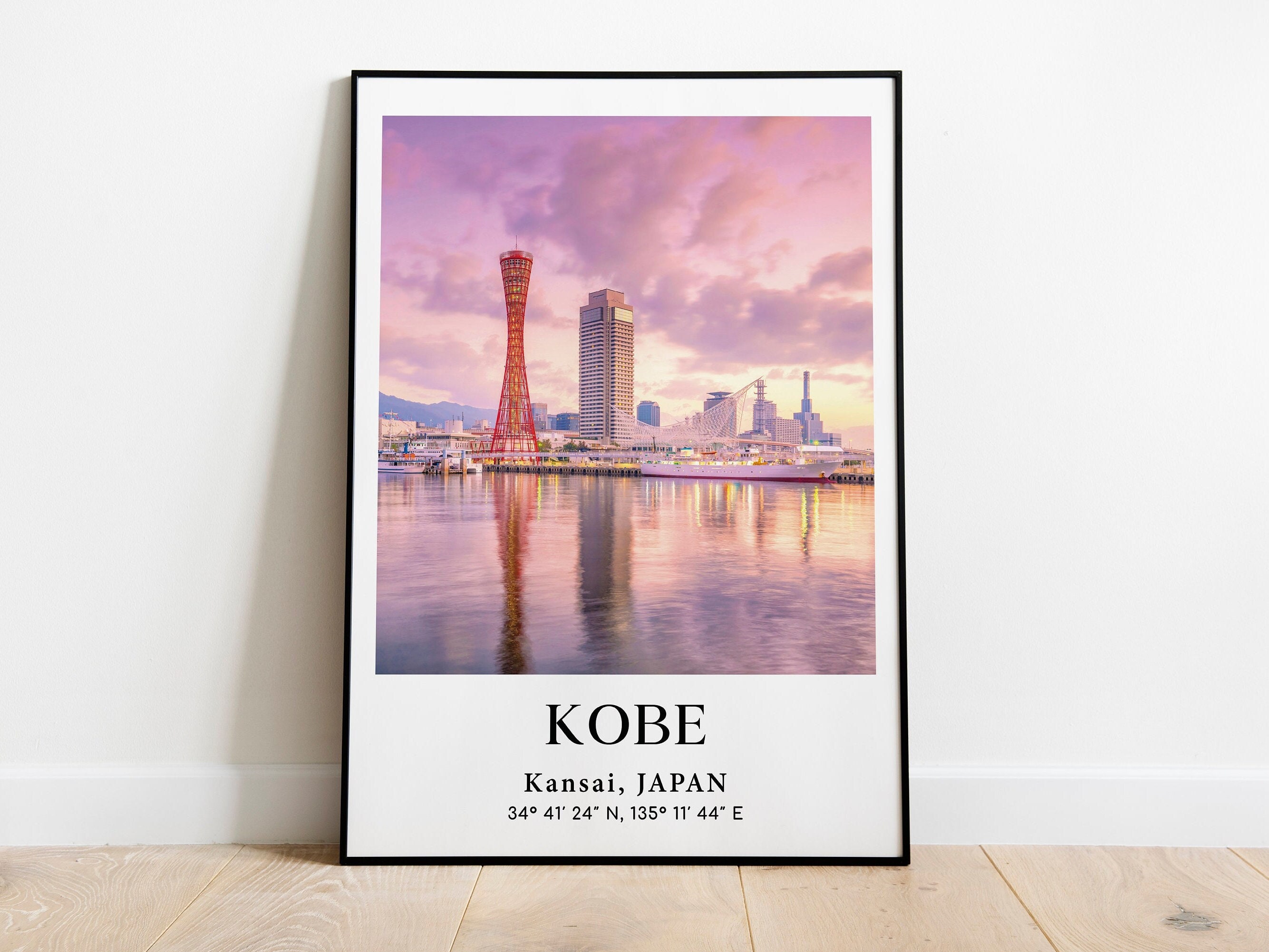 Kobe Poster Kobe Picture Japan Photo Kansai Print Asia - Etsy UK