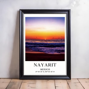 Nayarit Poster, Nayarit Photo, Mexico Paint, Mexico Picture, Central America Photo, Travel Poster, Digital Download