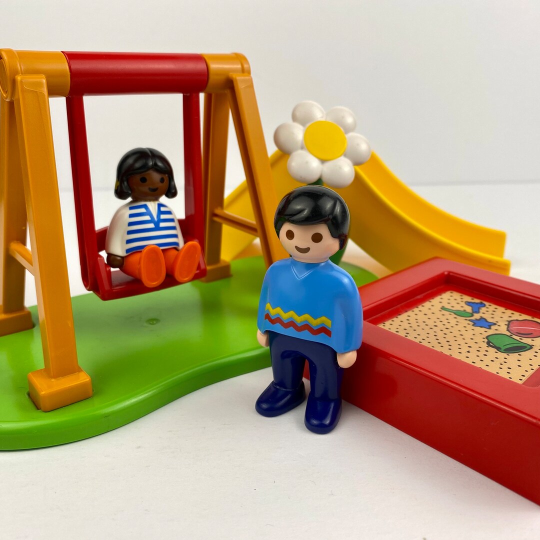 Playmobil Park Playground Set Swing Slide and Sandbox Etsy