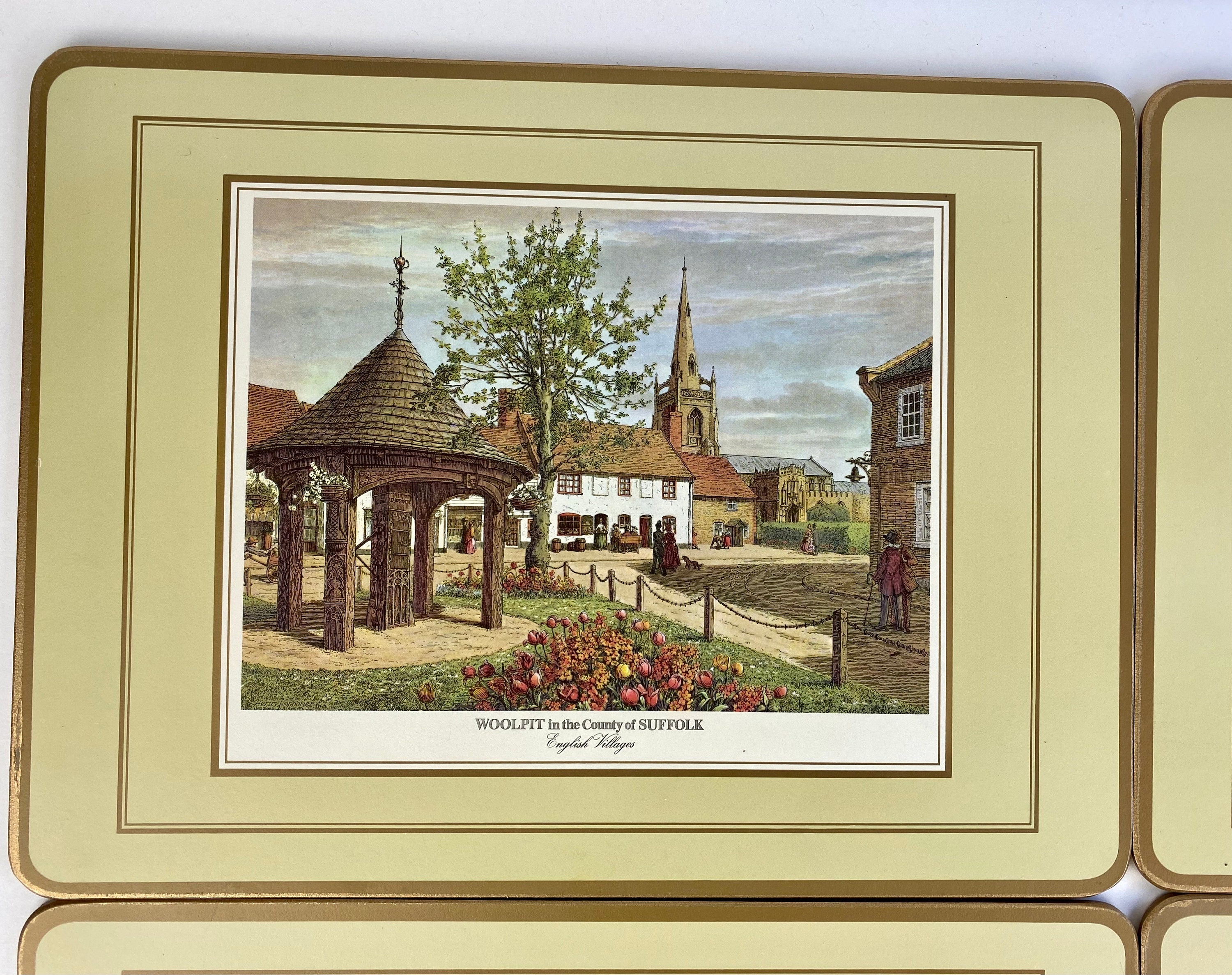 Pimpernel English Villages Vintage Cork Placemats Set of Four Etsy