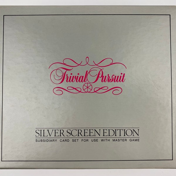 Trivial Pursuit Silver Screen Edition 1981, Subsidiary Card Set, for use with Master Game