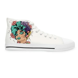 Women's High Top Sneakers Boho floral Women