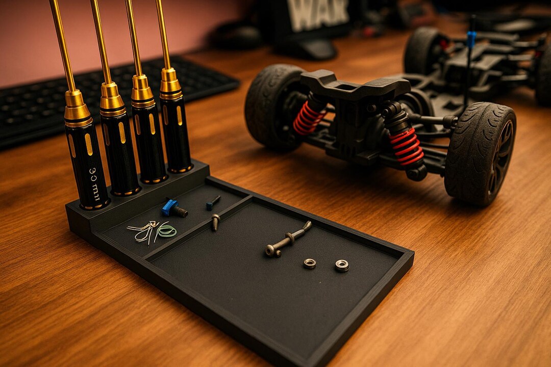 3d-printed-rc-tool-holder-tray-hex-driver-stand-workbench-organizer