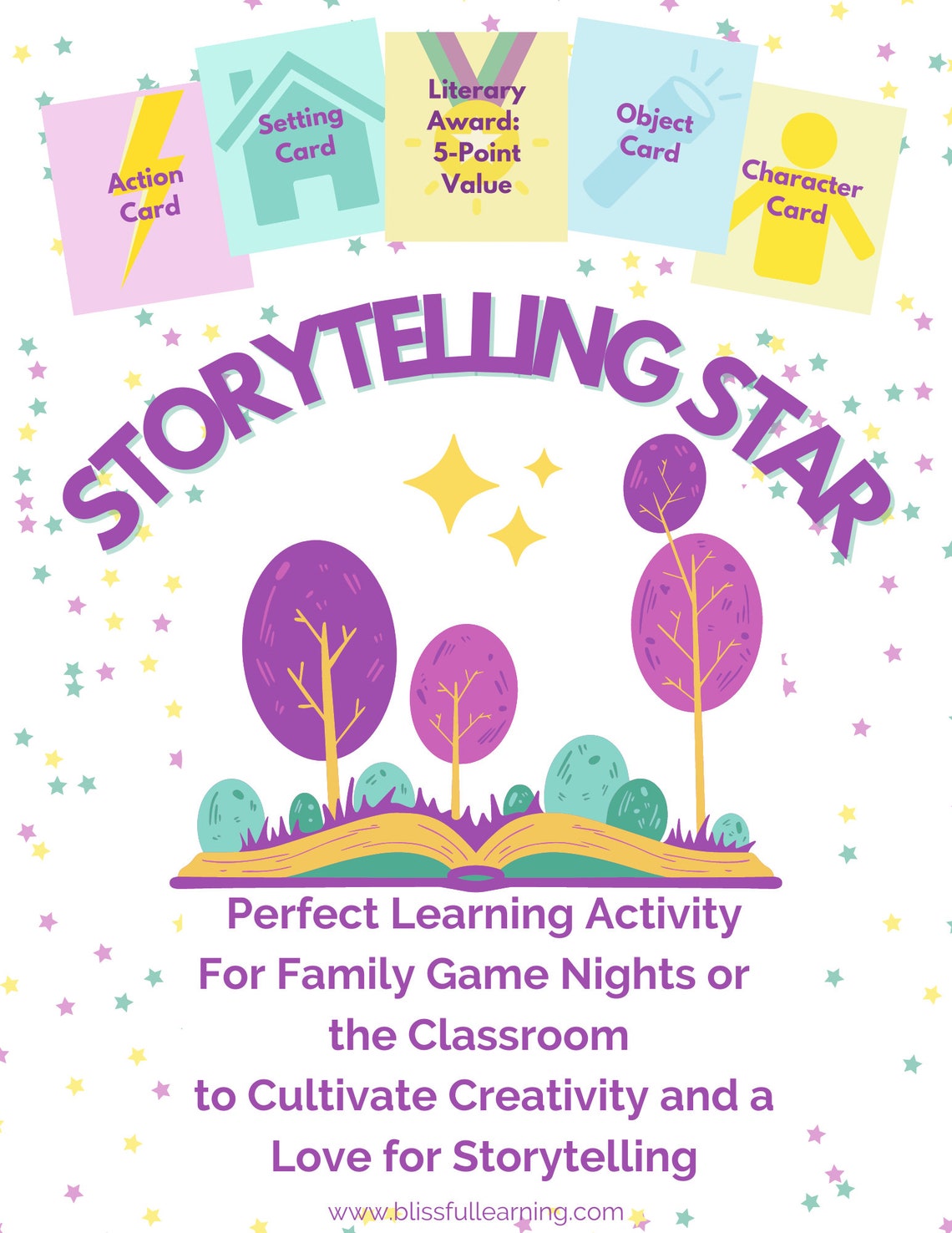 Teacher Game, Storytelling Fun, Printable Learning Game, Teacher Gift, Family Game Night, Party ...