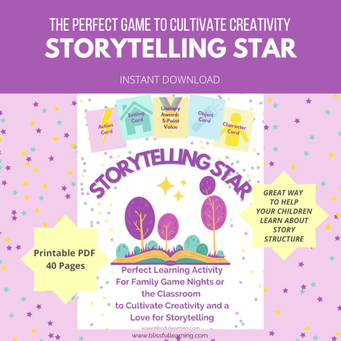 Teacher Game, Storytelling Fun, Printable Learning Game, Teacher Gift ...
