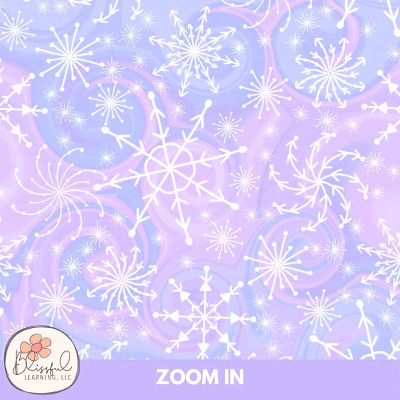 Snowflake Seamless Pattern, Festive Holiday Printable Paper, Pastel ...