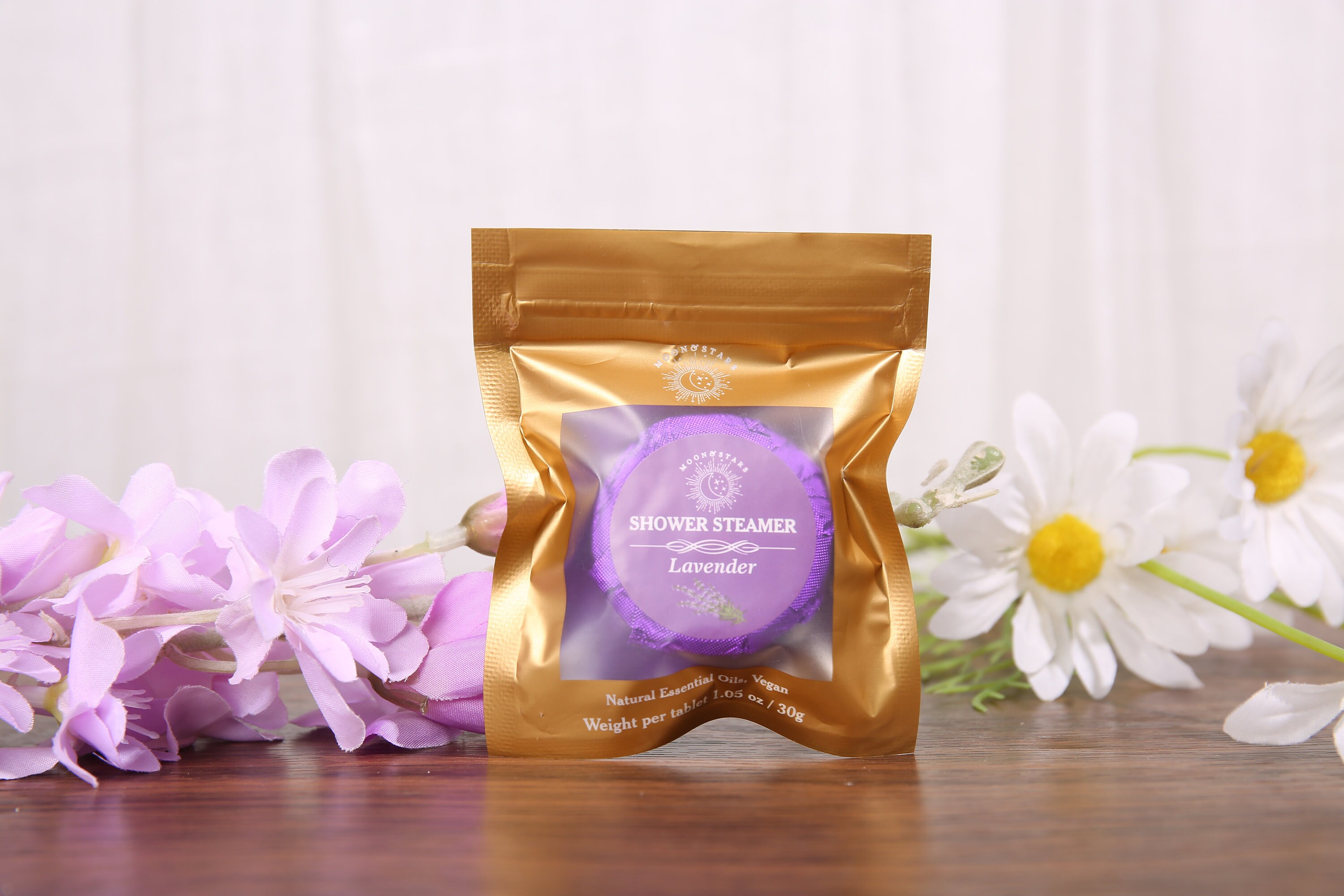 Lavender Natural Essential Oil Shower Steamers Handmade Bath Etsy