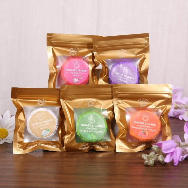 5pcs. Shower Steamers. Handmade Shower Steamers. Essential Oil Shower Steamers, Handmade Bath Steamers Tablets, Shower Aromatherapy Gift.