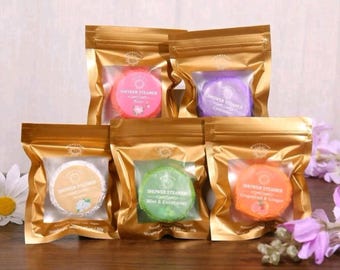 10-Piece, Handmade Essential Oil Shower Steamers, Aromatherapy Gift Set, Stocking Stuffer