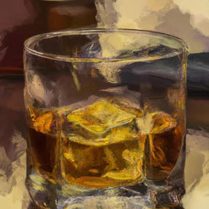 Téléchargement numérique d&#39;art du bar Speakeasy cocktail classique | Scène de cocktail des années 1920 | Salon de whisky | Art de bar du milieu du siècle | Art de bar de jazz