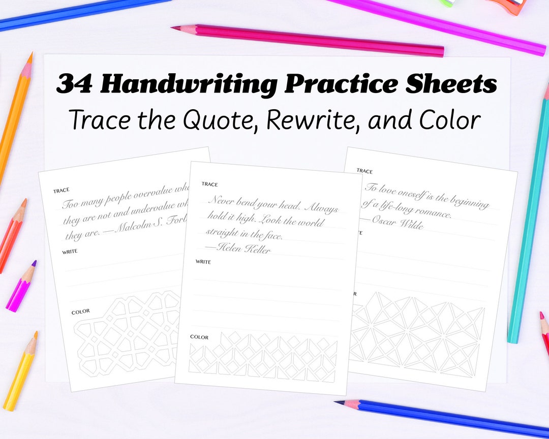 34 Printable Worksheets Inspirational Quotes Self Love Quote - Etsy