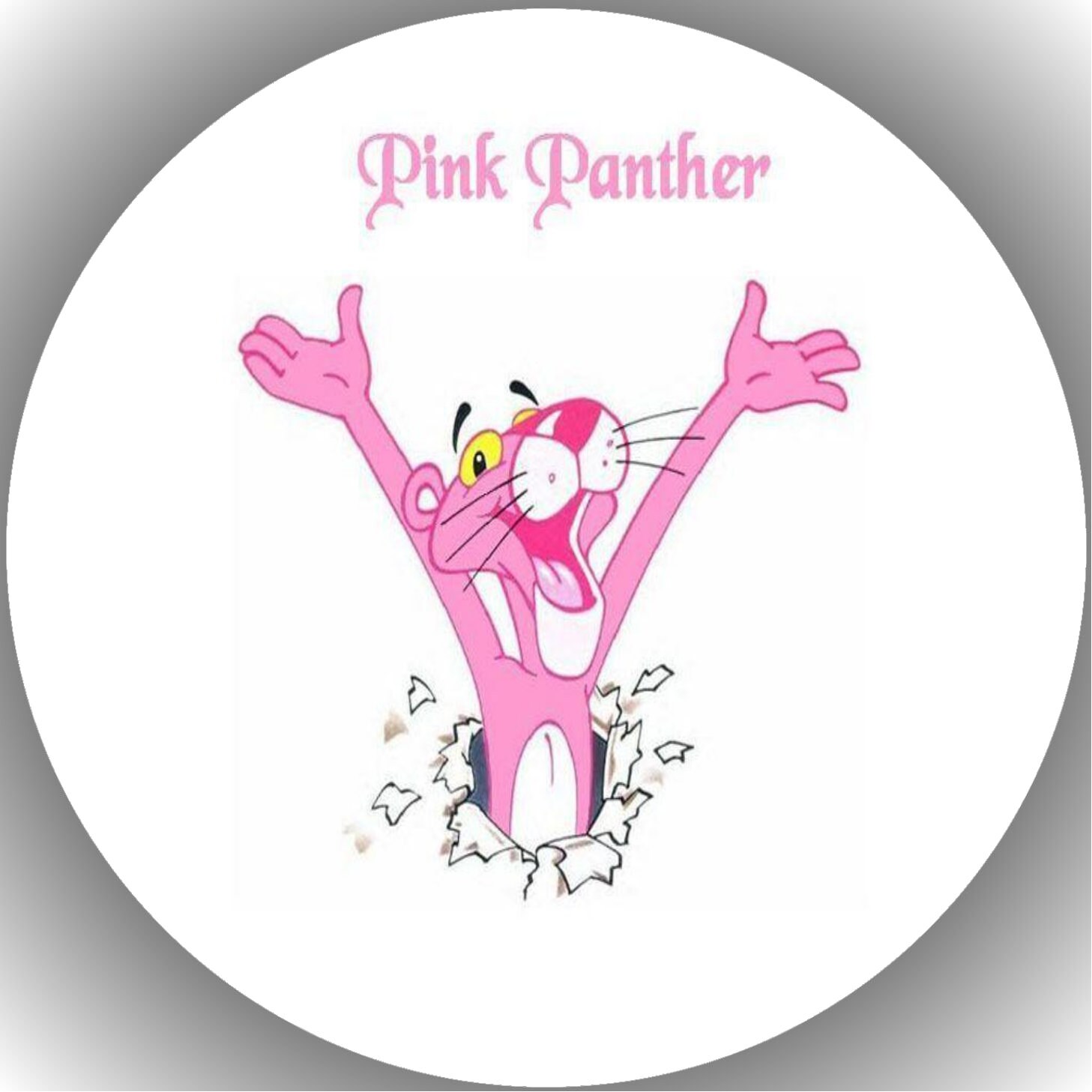 Fondant cake topper cake image The Pink Panther No. 3