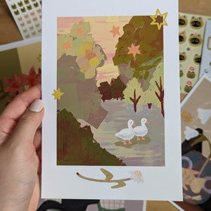 Duck Forest Print