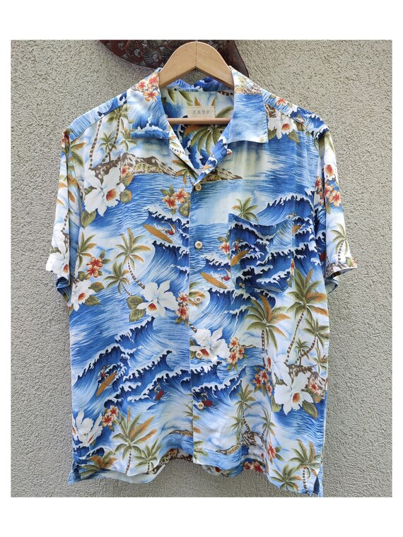 Vintage Hawaiian shirt women, men / aloha  summer… - image 1