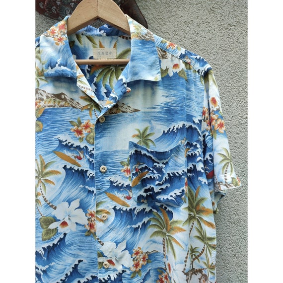 Vintage Hawaiian shirt women, men / aloha  summer… - image 3