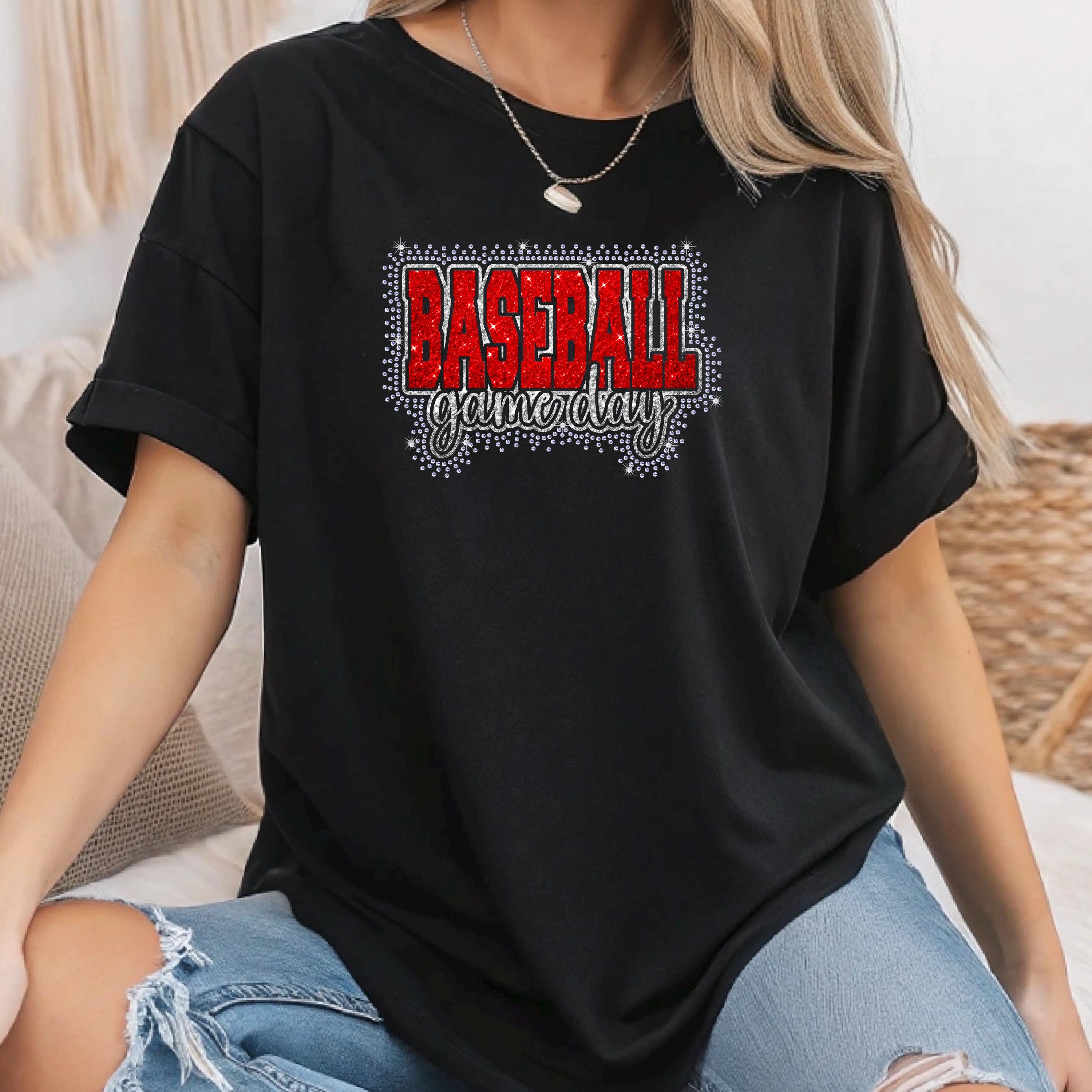 Baseball Game Day Rhinestone Template | Baseball Design | Crystal Cut ...