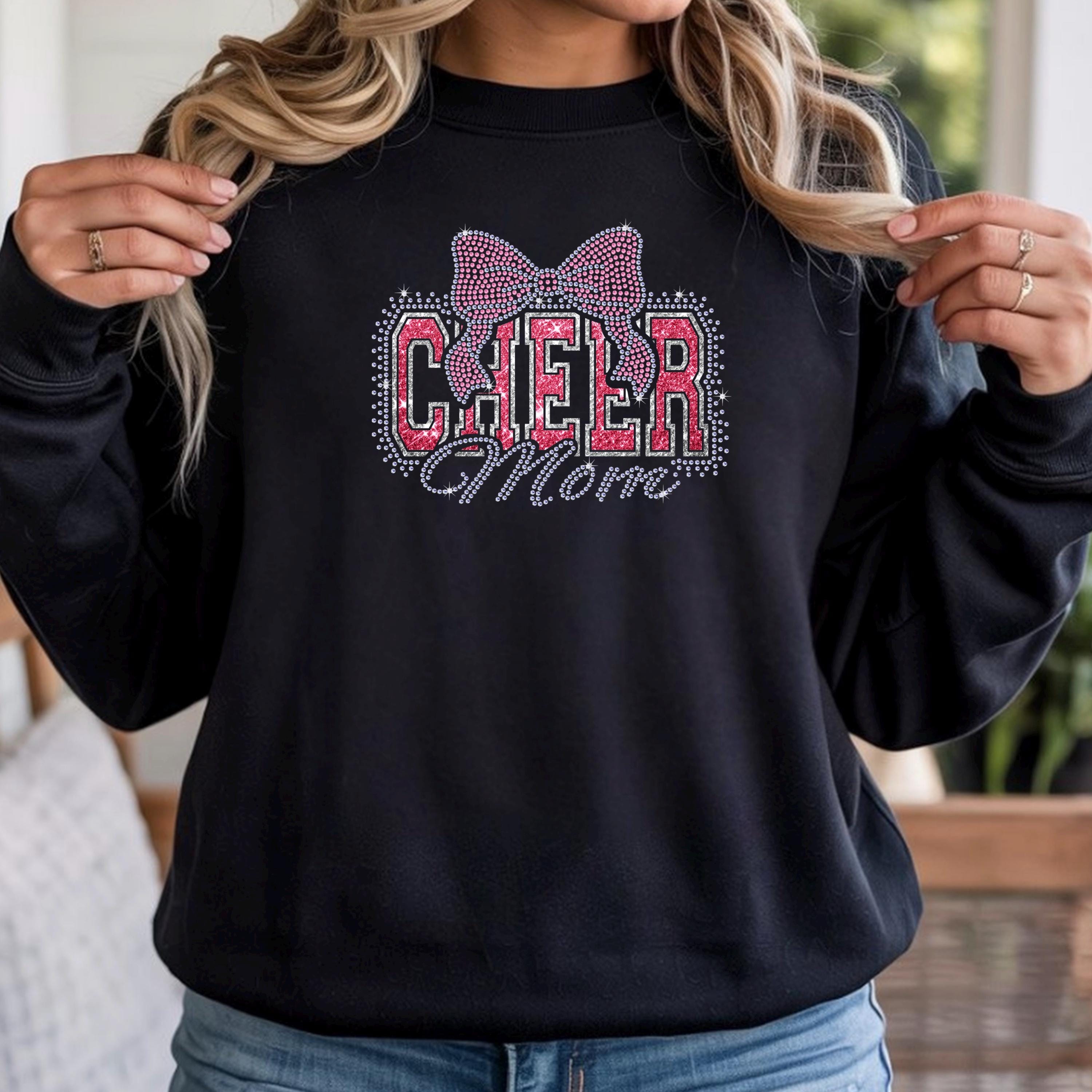 Cheer Mom Rhinestone Design | Bow Bling Shirt Digital Download | SS10 ...