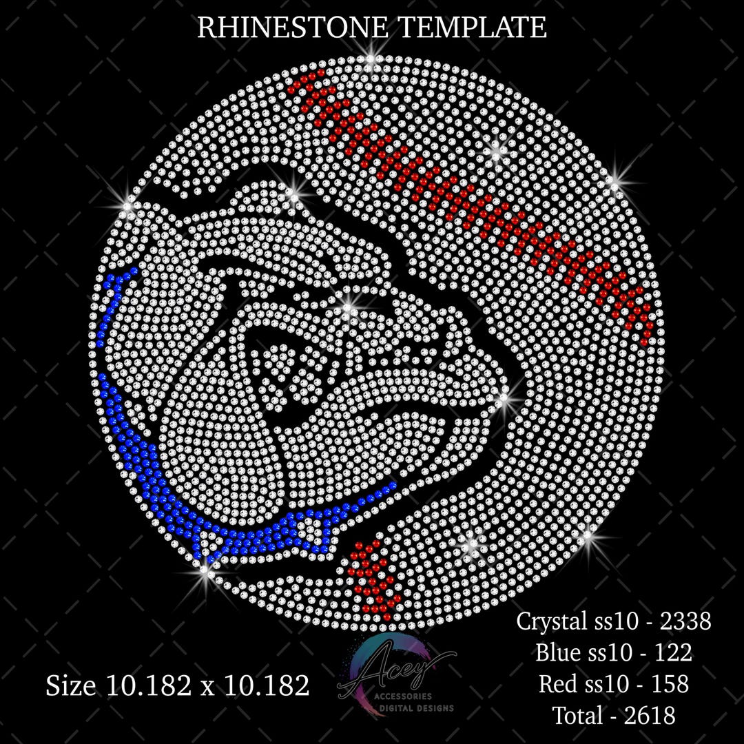 Bulldog Baseball Rhinestone Template SVG | Bling Mascot Shirt Design ...
