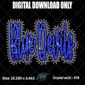 May include: A digital download graphic with the text "Blue Merita" in a sparkling blue script font, outlined with small, clear crystals. The words are set against a black background. The top of the image reads "DIGITAL DOWNLOAD ONLY".