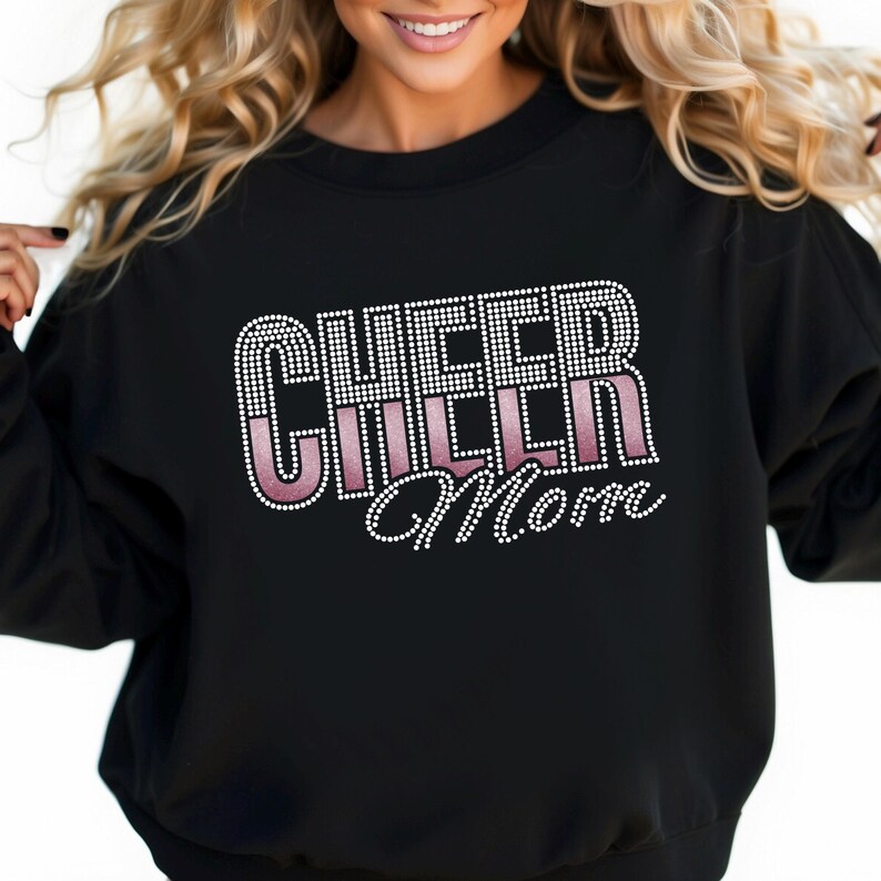 Cheer Mom Rhinestone Template: SS10 Bling SVG (digital Download) - Etsy