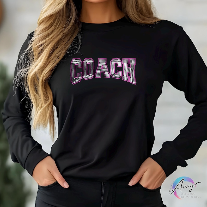 Coach Rhinestone Template SVG | Coach Bling Shirt Design | SS10 ...
