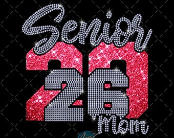 Senior Mom 2026 Rhinestone Template svg ss10