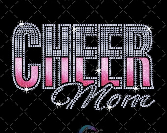 Cheer Mom Rhinestone Design Template | Bling Shirt Digital Download (SS10)