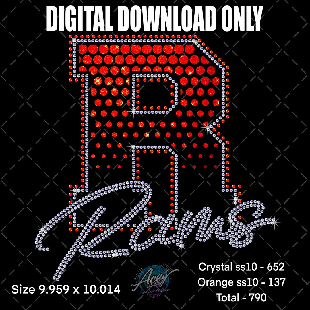 Rams Rhinestone Template SVG PNG | Halftone Bling Design | Digital ...