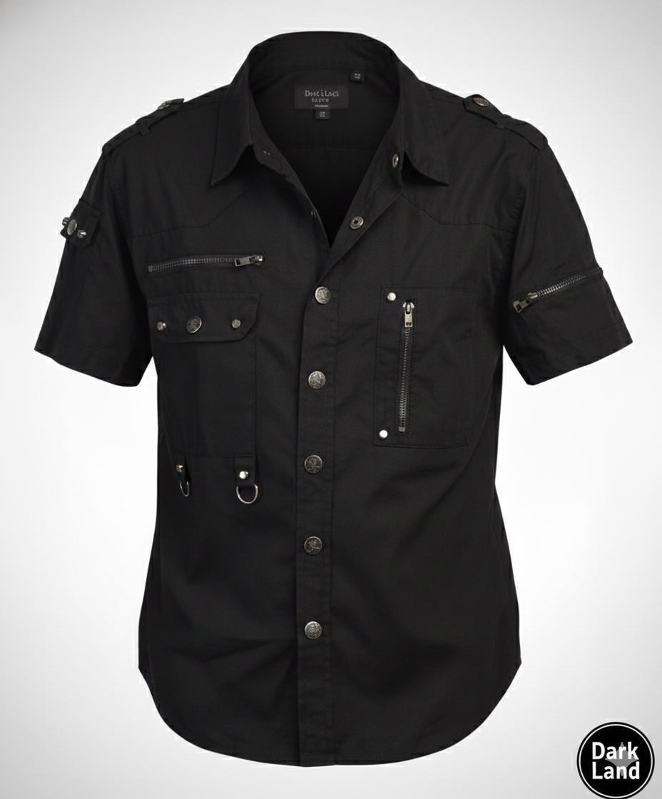 Cyberpunk Button up Shirt - Etsy