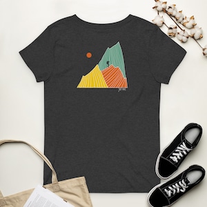Hike more, hiking t-shirt, outdoor adventure, camping shirt, hiking gift, Women’s recycled v-neck t-shirt
