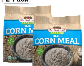 War Eagle Mill Organic Blue Cornmeal, 48 oz. Bag (2-Pack)