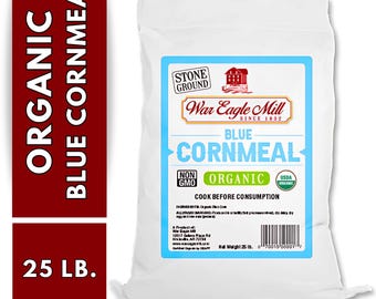 War Eagle Mill Organic Blue Cornmeal - 25 lb. Bag