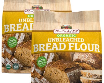 War Eagle Mill Organic Unbleached Bread Flour, 48 Ounce Bags (2 Pack)