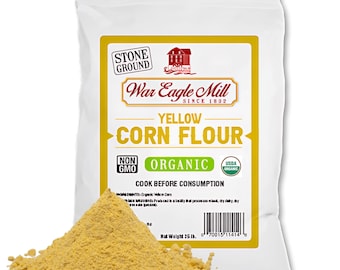 War Eagle Mill Organic Yellow Corn Flour - 25 lb. Bag