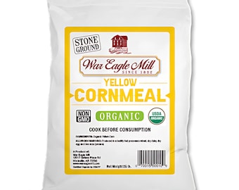 War Eagle Mill Organic Yellow Cornmeal - 25 lb. Bag